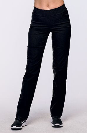 Lange gerade schwarze Damenhose 375