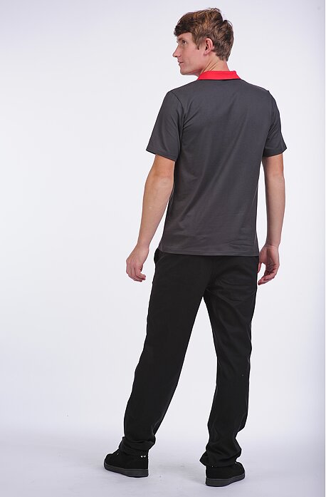 Funktionelle schwarze Herren-Winterhose mit Taschen 406