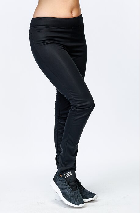 Schwarze Damen Softshell-Hose mit schmalen Beinen 926